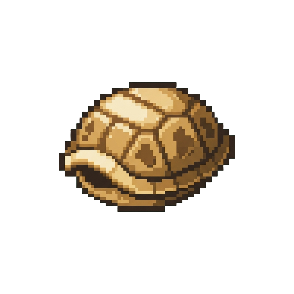 A Cute Floating Sea Turtle Shell