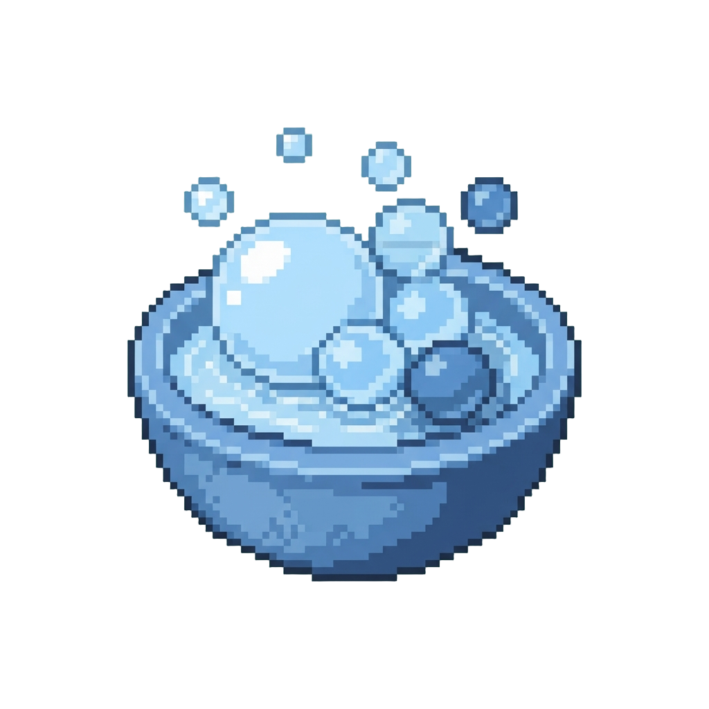 A Surface Covered in Harmless Floating Bubbles