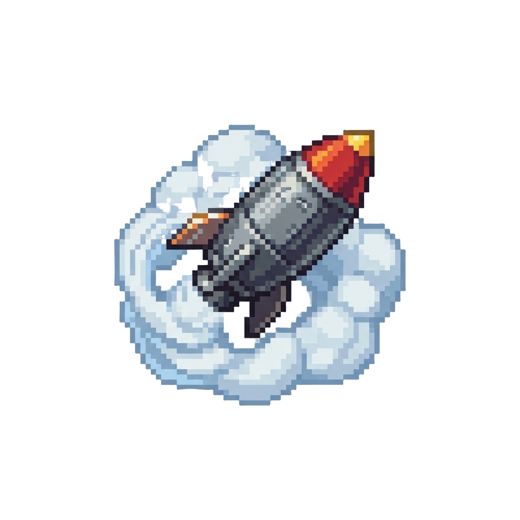 A Rogue Rpg Rocket Spinning Through the Cloud