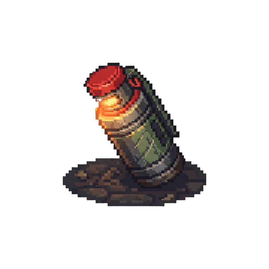 An Enemy Tactical Insertion Flare Glowing in the Alley