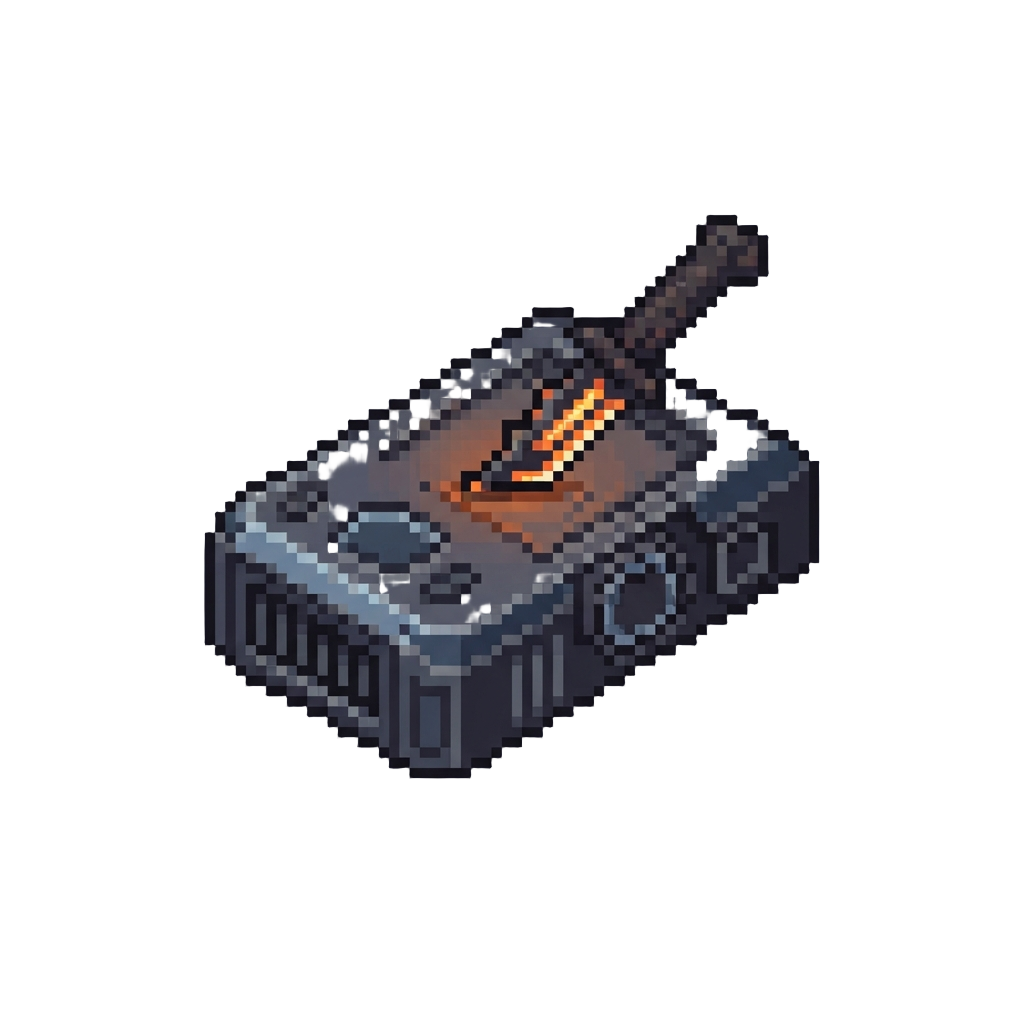 An Enemy Hack Knife Embedded in the Drone Receiver