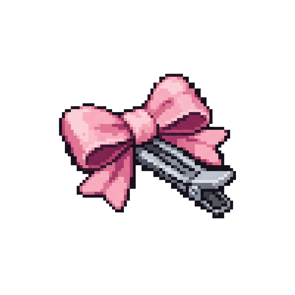 A Simple Silk Bow Hair-clip