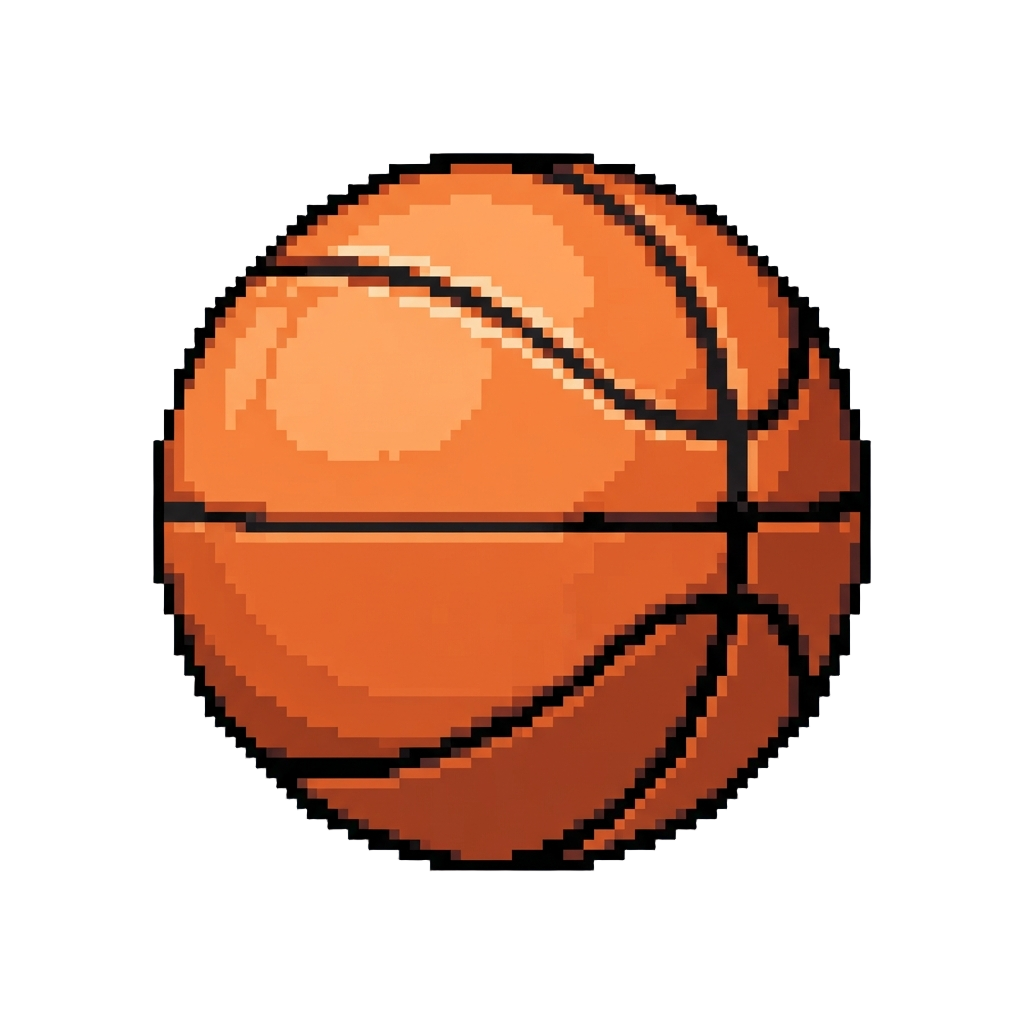 A Standard Orange Leather Basketball