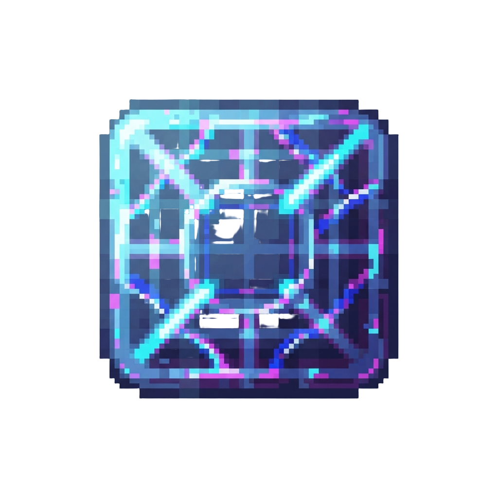 A Grid of Flickering Holographic Distortion Bands