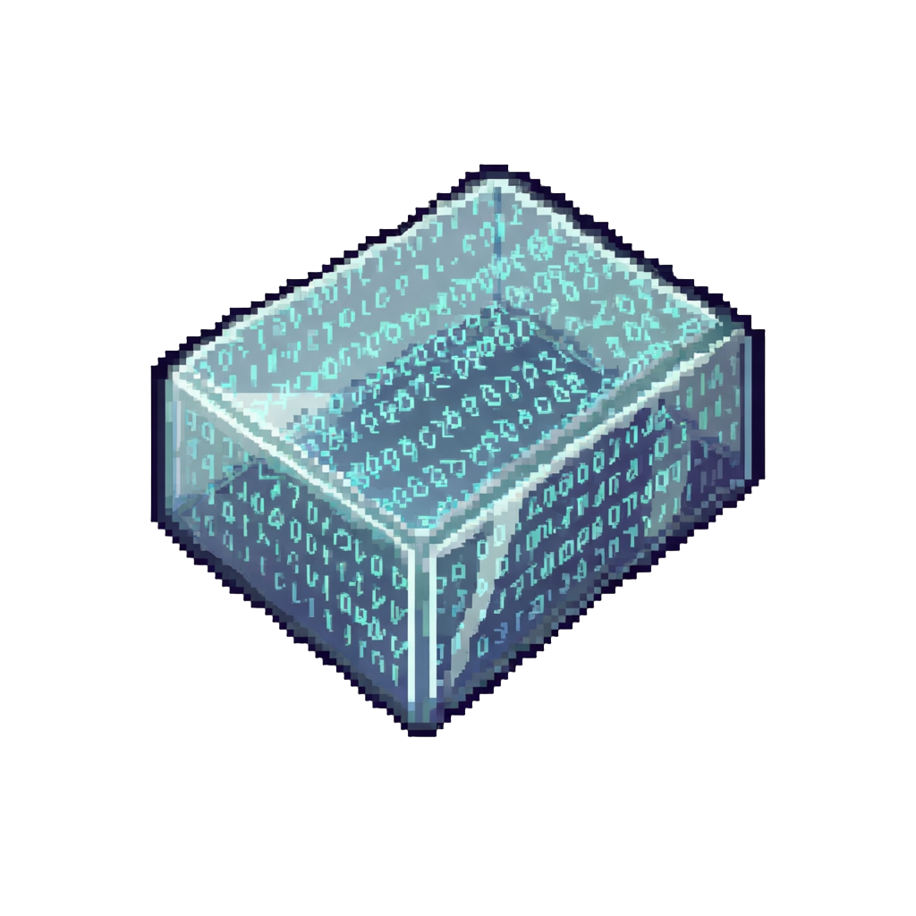 A Shimmering Barrier of Digitized Glass Code