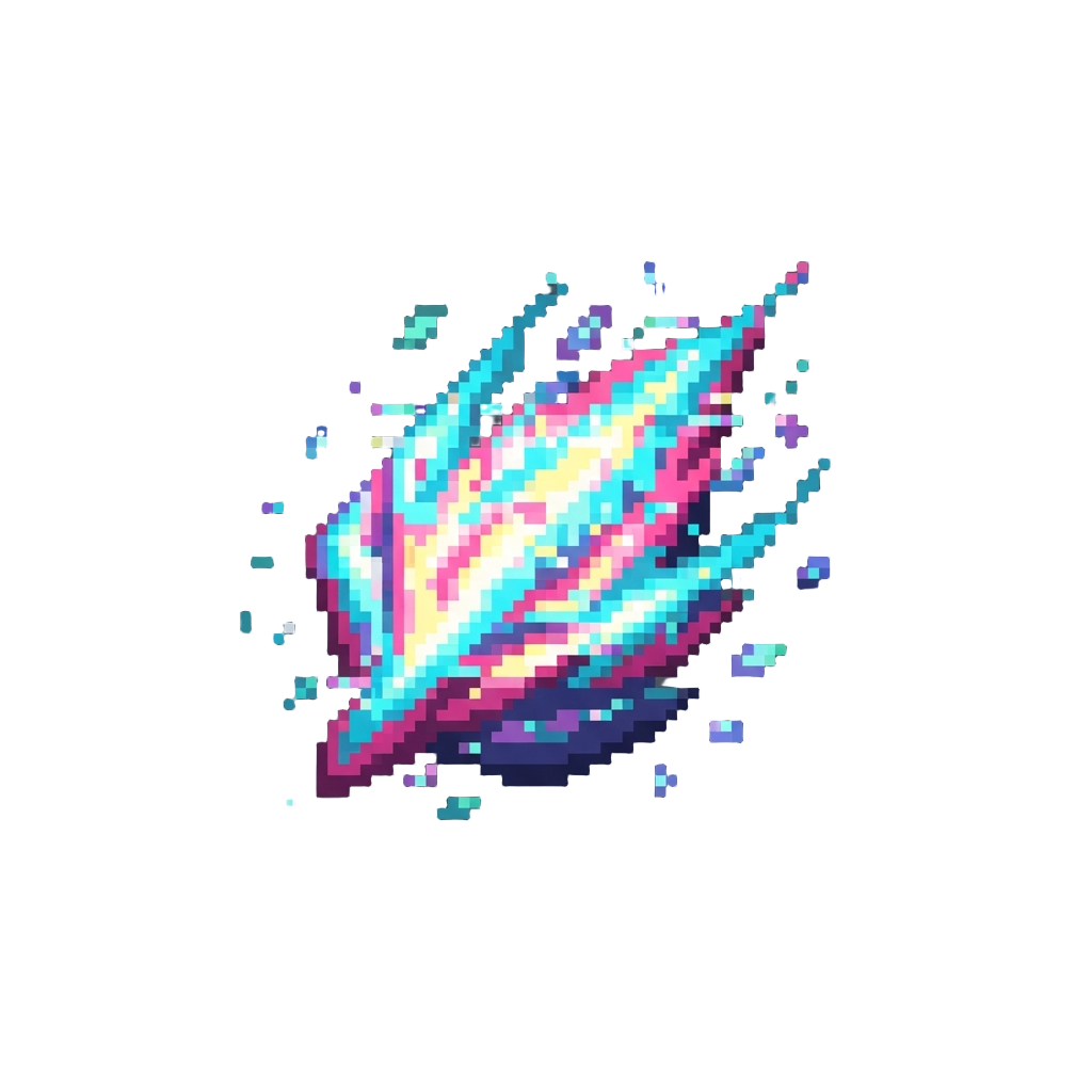 A Pulsing Surge of Holographic Glitch Particles