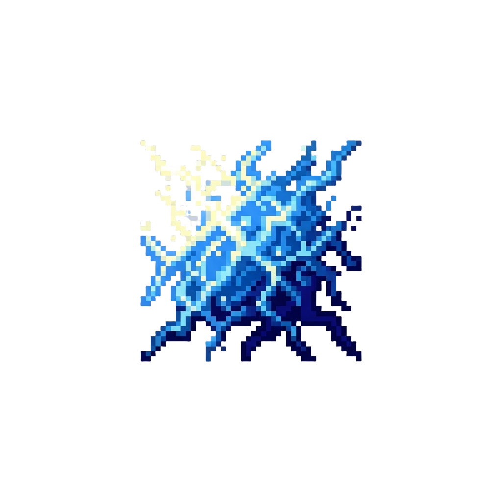 A Freeze-frame Mesh of Static Electricity Tendrils