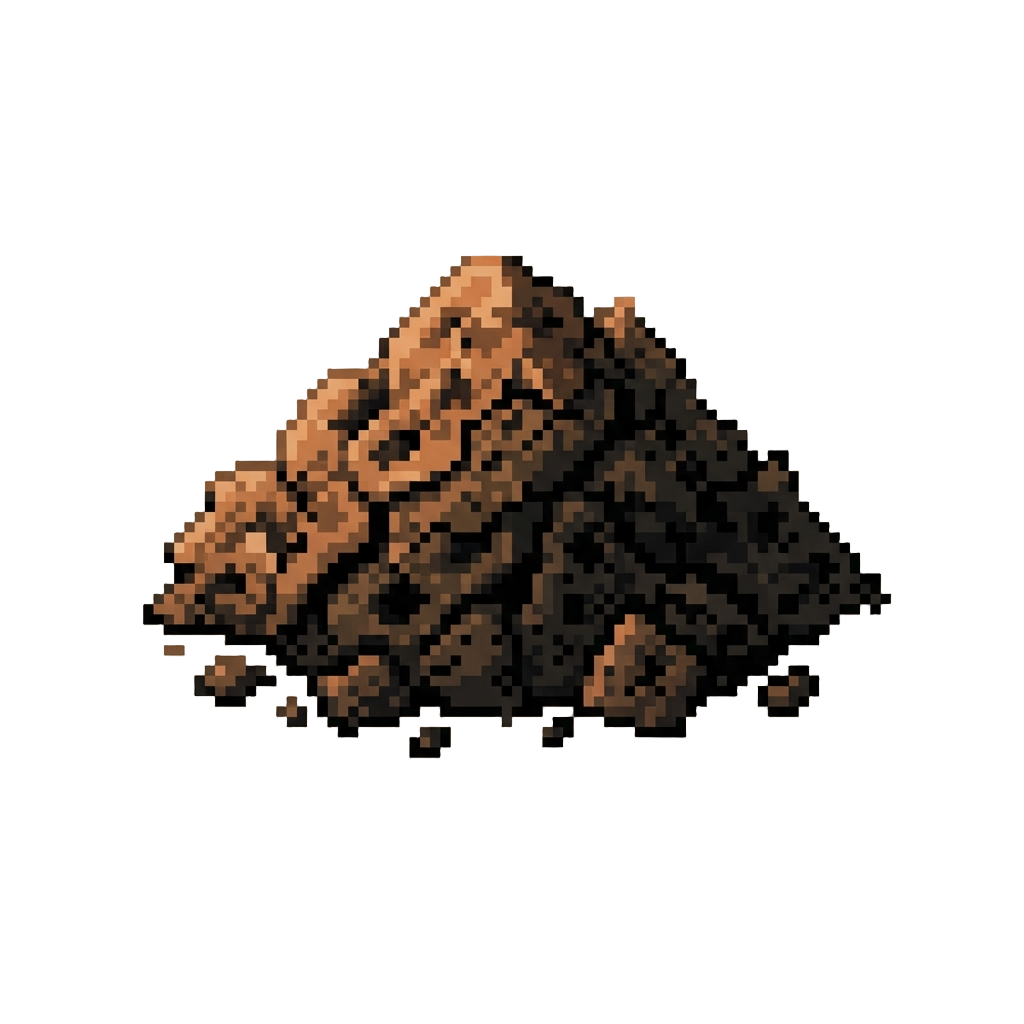 A Cracked, Crumbly Burnt Pile of Sponge Powder