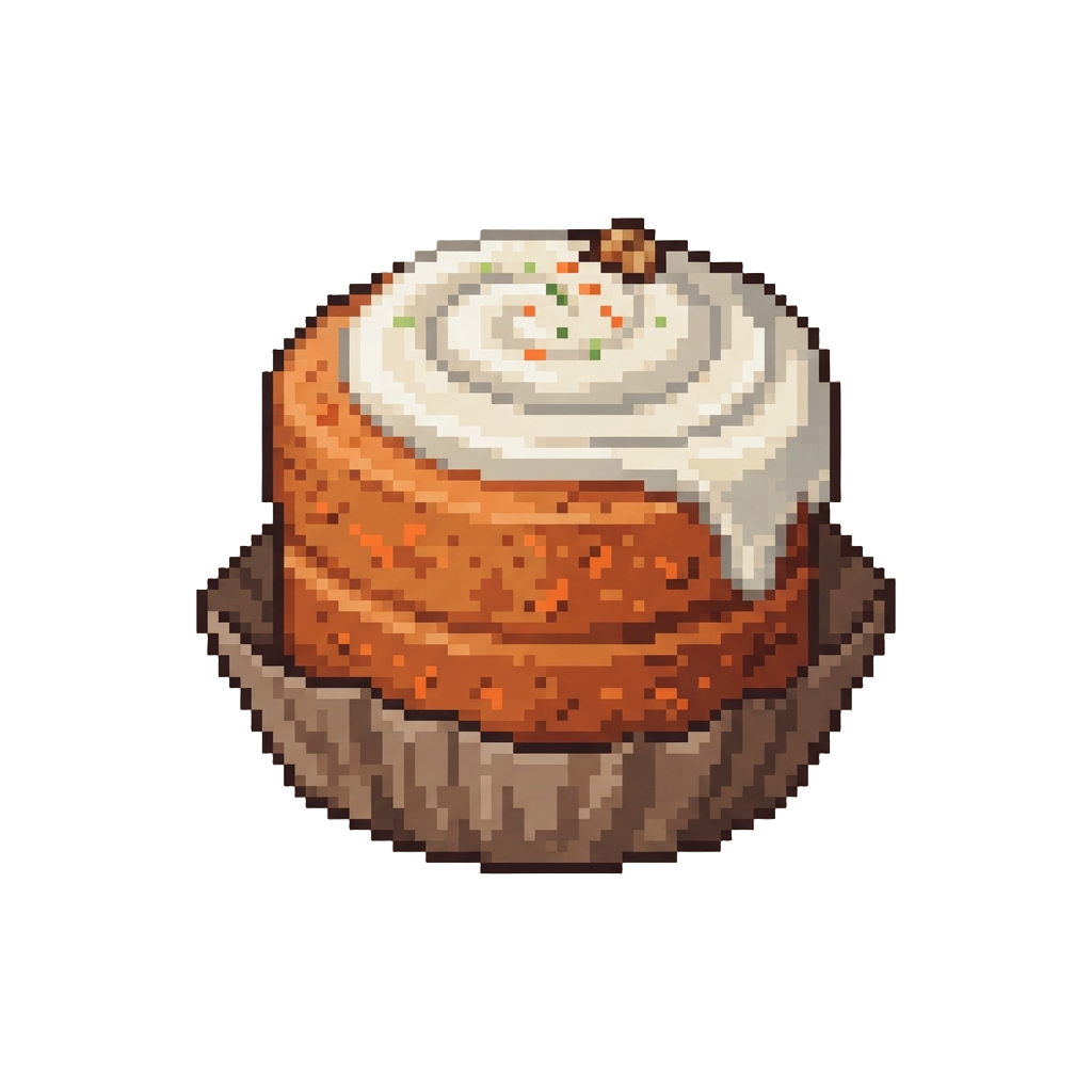 A Cozy Homebaked Carrot Cake with Cream Cheese Swirl