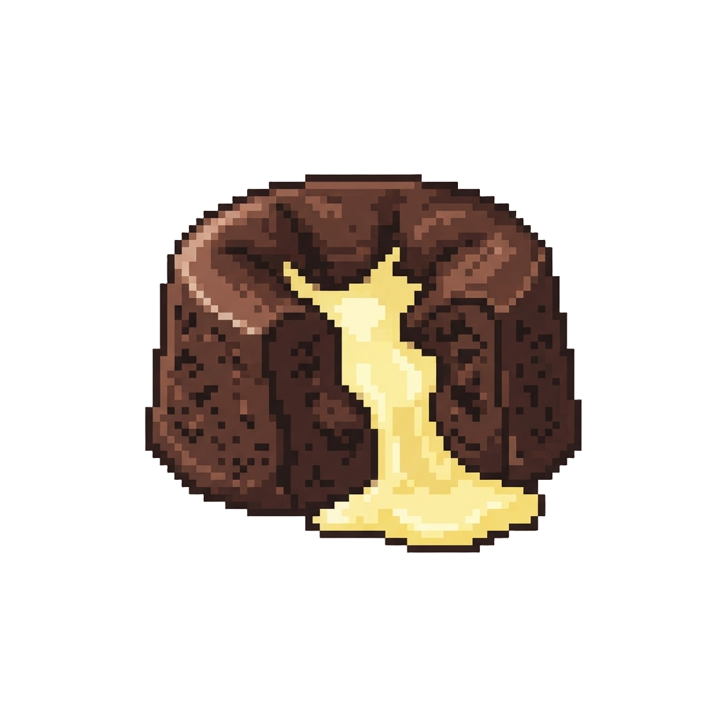 A Collapsed Volcanic Cake Spewing Batter
