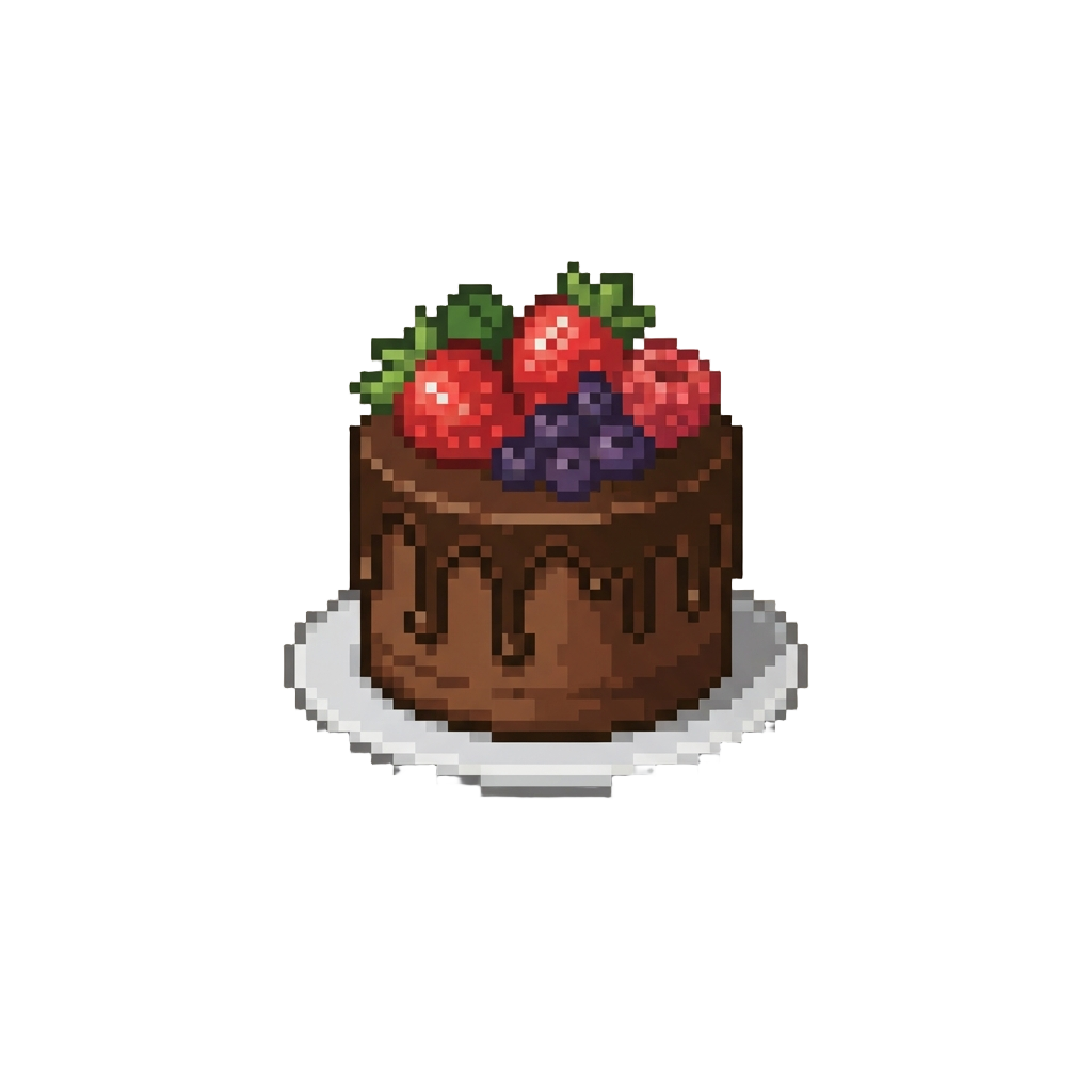 A Decadent Chocolate Fudge Drip Cake Topped with Fresh Berries