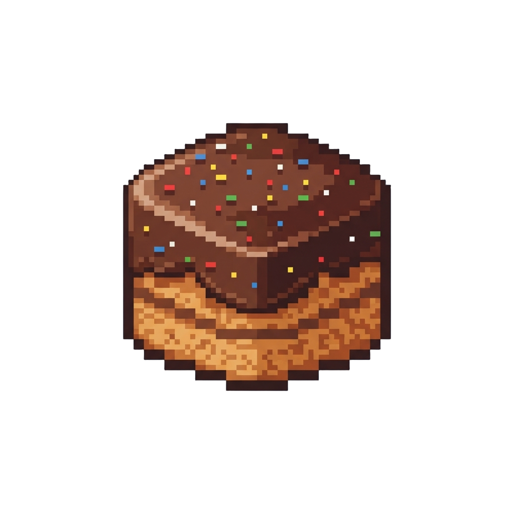 A Simple Classic Chocolate Sponge Cake with Sprinkles