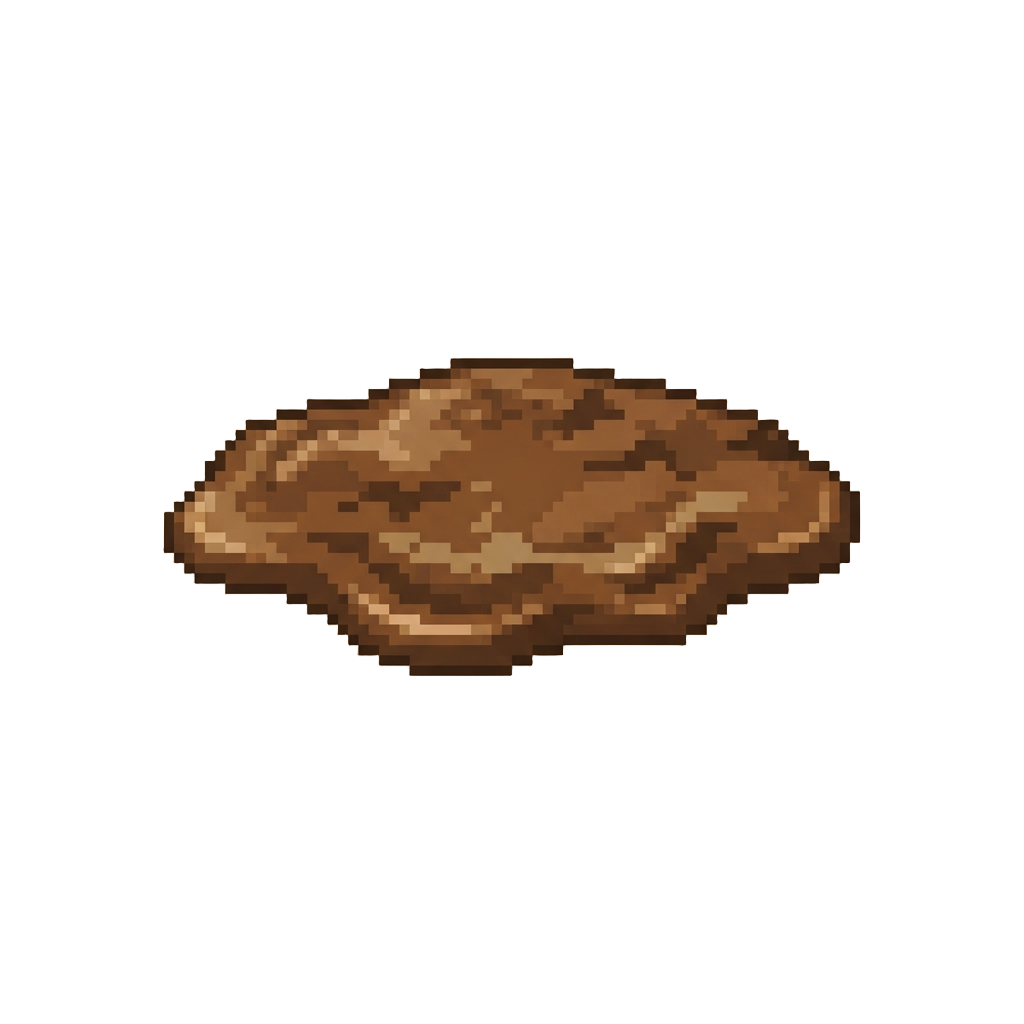 A Completely Deflated, Flat Gooey Chocolate Puddle