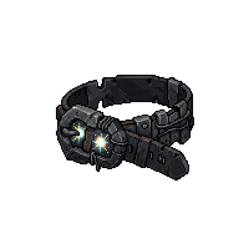 A Pitch-black Wreckage Belt Lit Only by a Pair of Flickering Pulsars