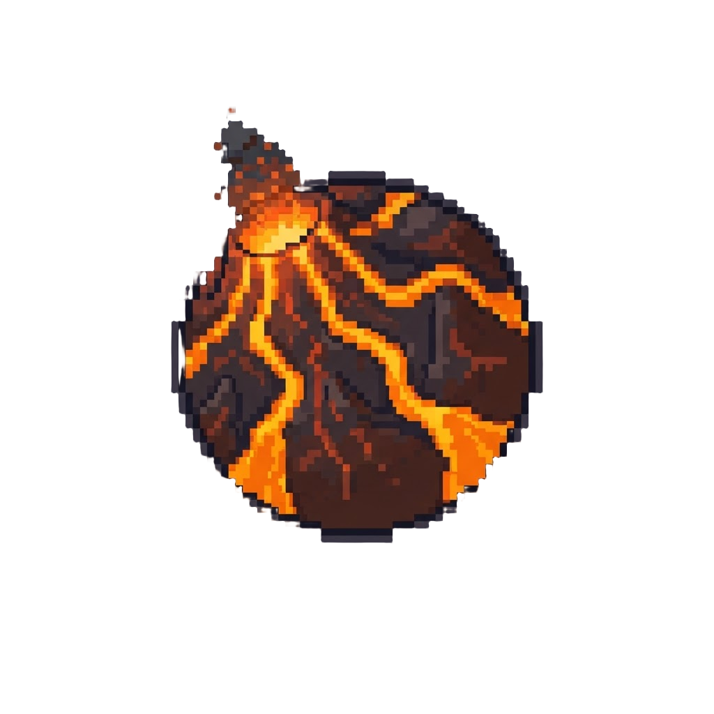 A Raging Volcano Planet with Flowing Rivers of Bright Orange Lava