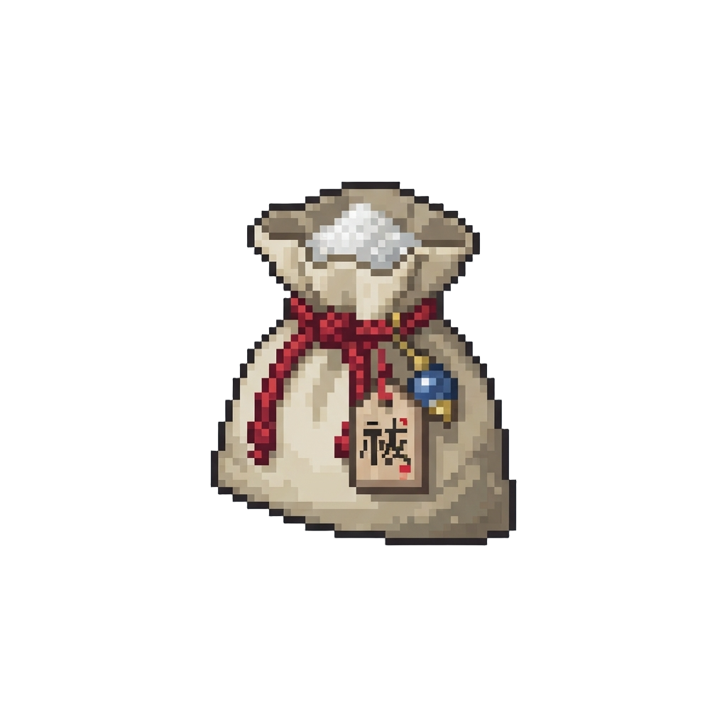 A Bag of Purifying Sacred Salt and Charms