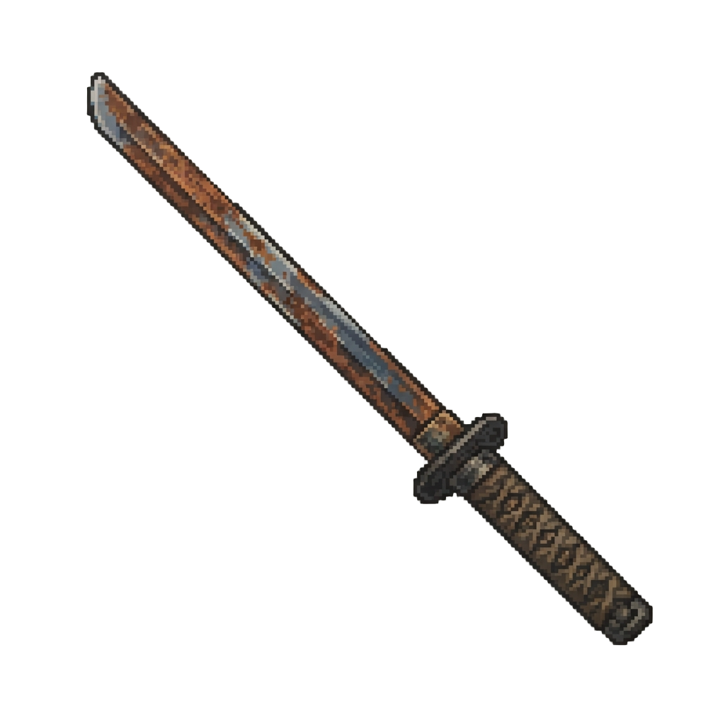 A Rusted Ancient Katana