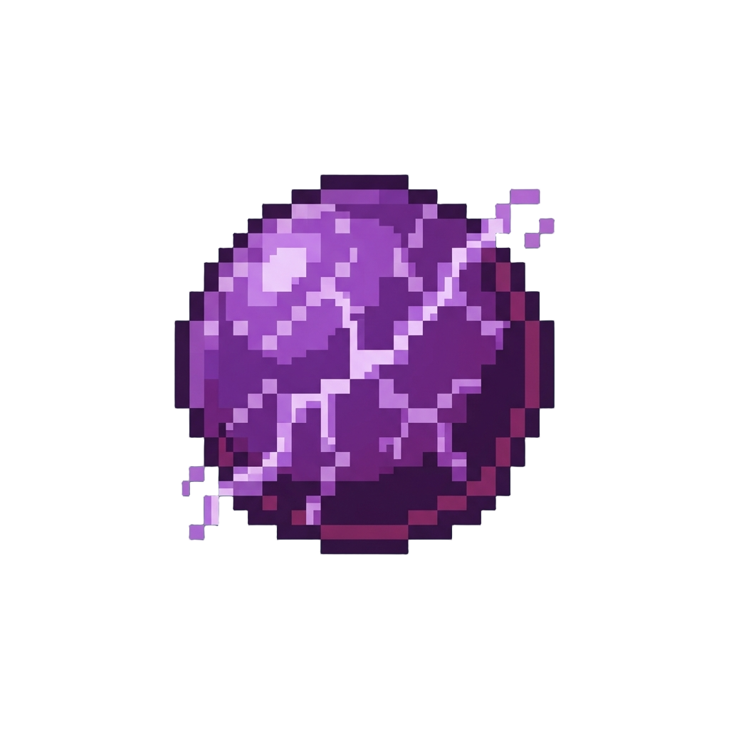 A Orb of Crackling Purple Lightning