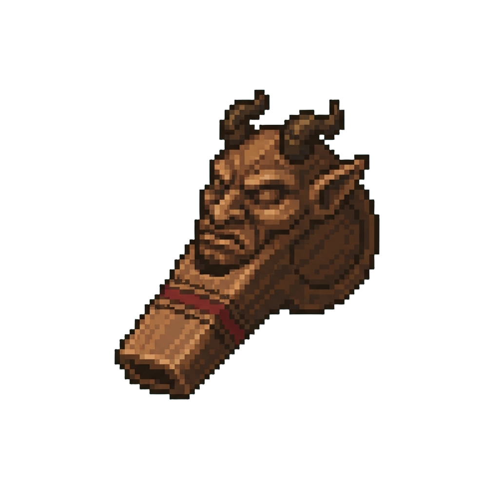 A Squeaking Wooden Demon Whistle