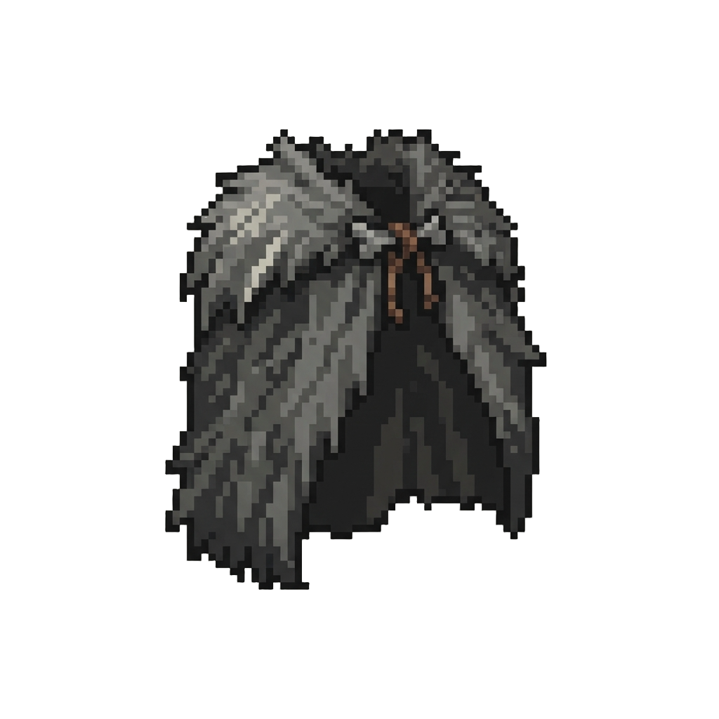 A Shadowy Baboon Fur Cloak