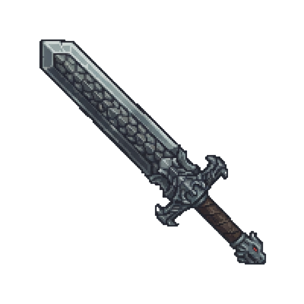 A Heavy Dragon-scaled Greatsword