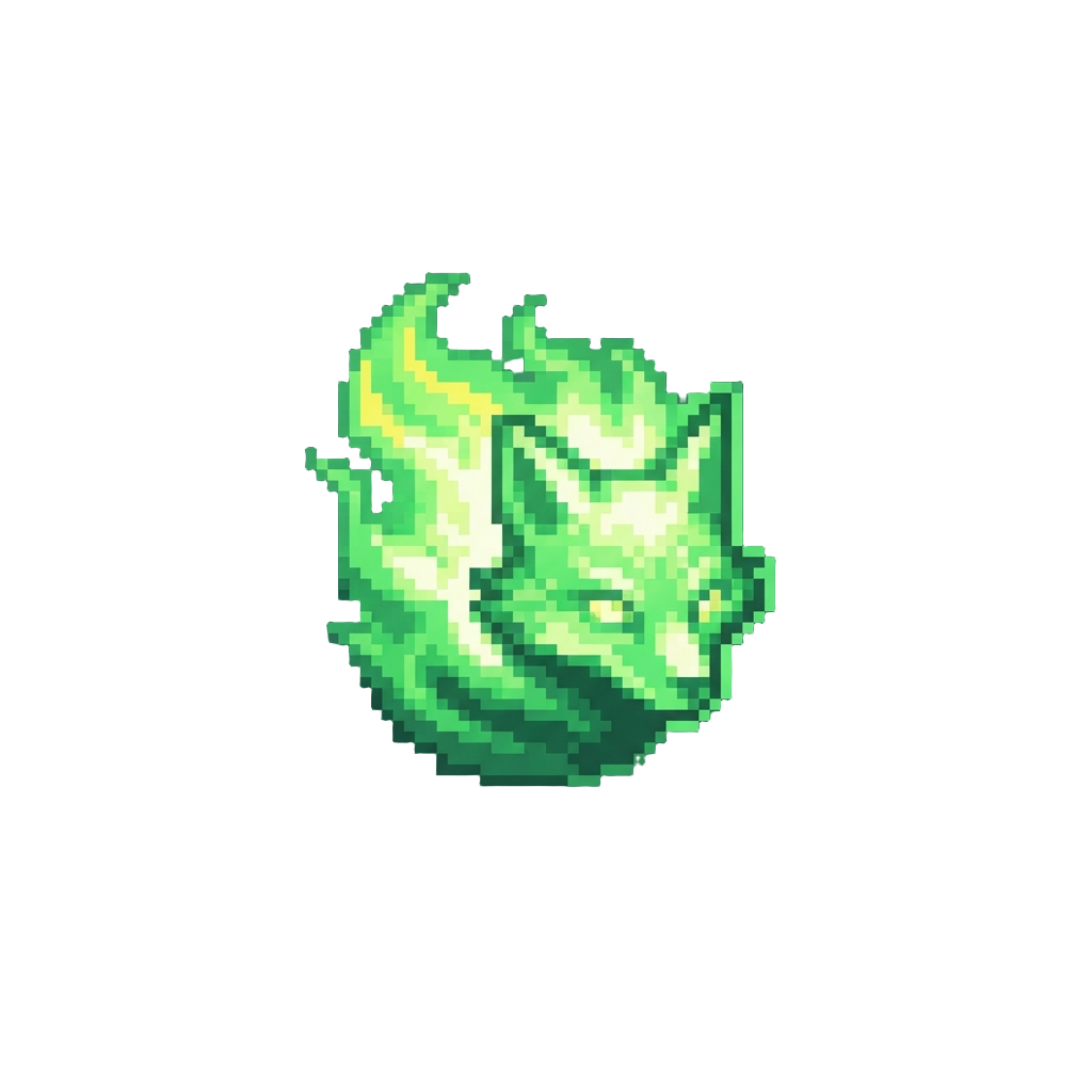 A Glowing Green Foxfire Trick Illusion