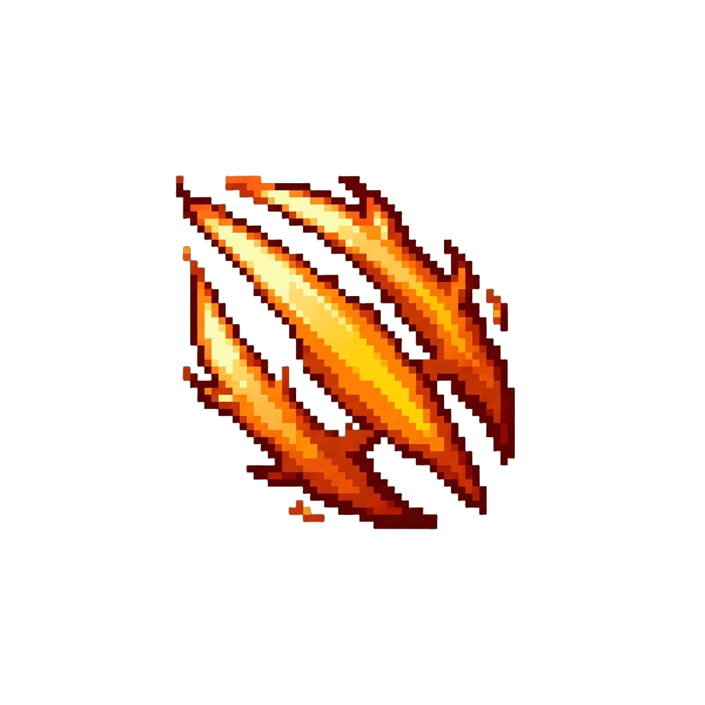Blazing Spiritual Claw Slashes