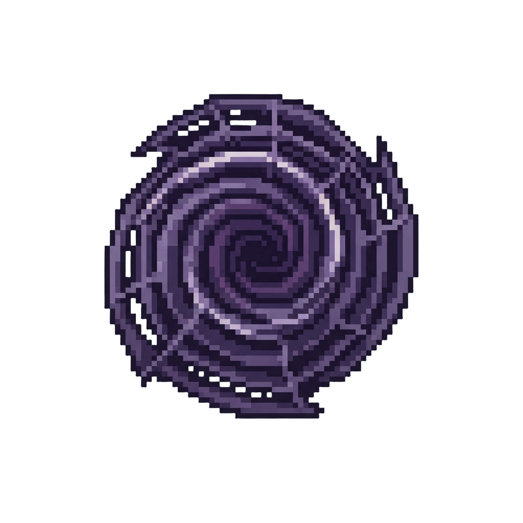 A Dark Purple Spider Web Vortex