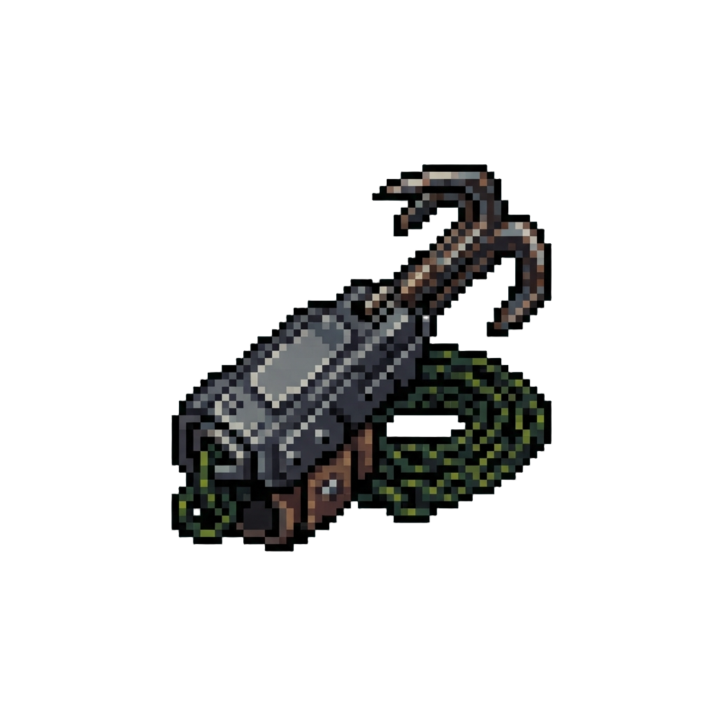 A Wrist-mounted Grappling Hook with Poison Chain