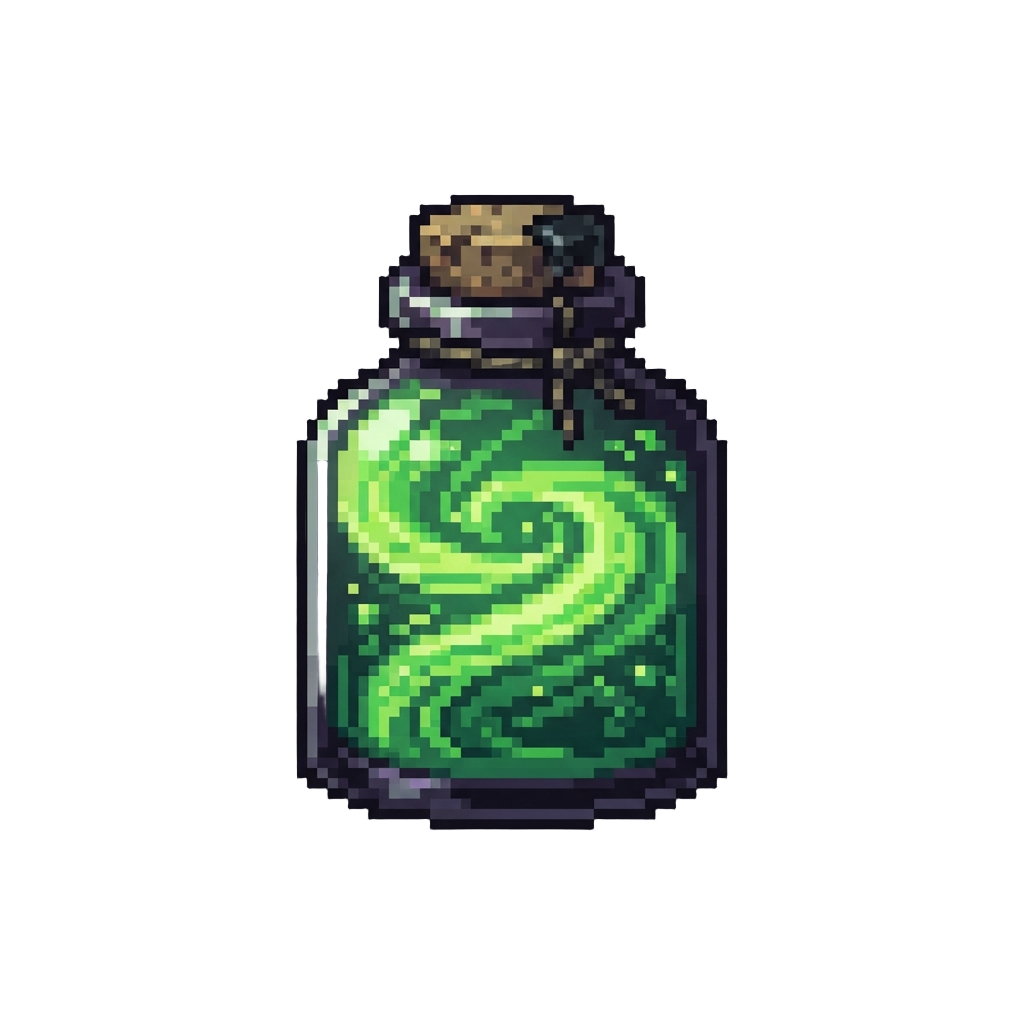 A Swirling Vortex of Toxic Green Demon Poison