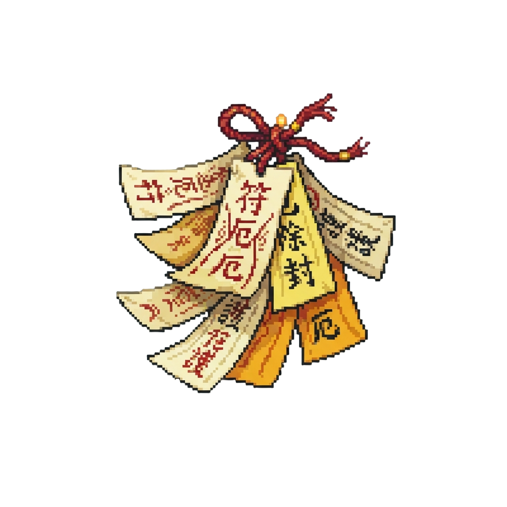 A Storm of Sacred Protective Sutra Papers