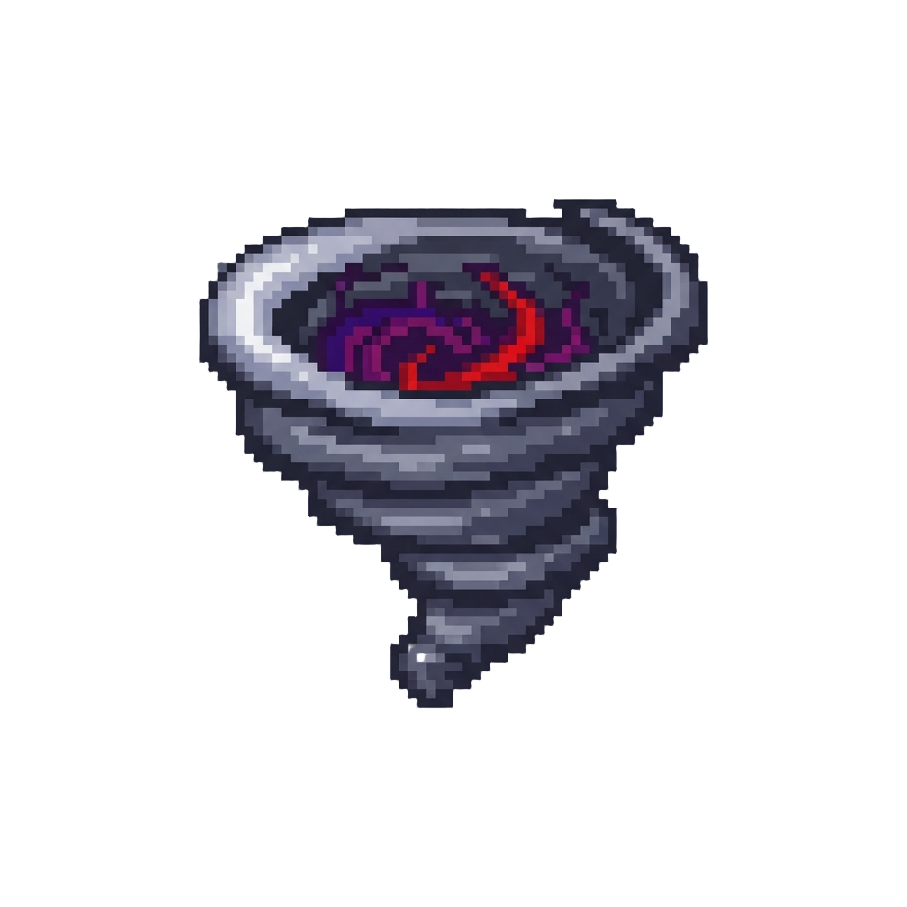 A Roaring Tornado Pulling in Demonic Miasma