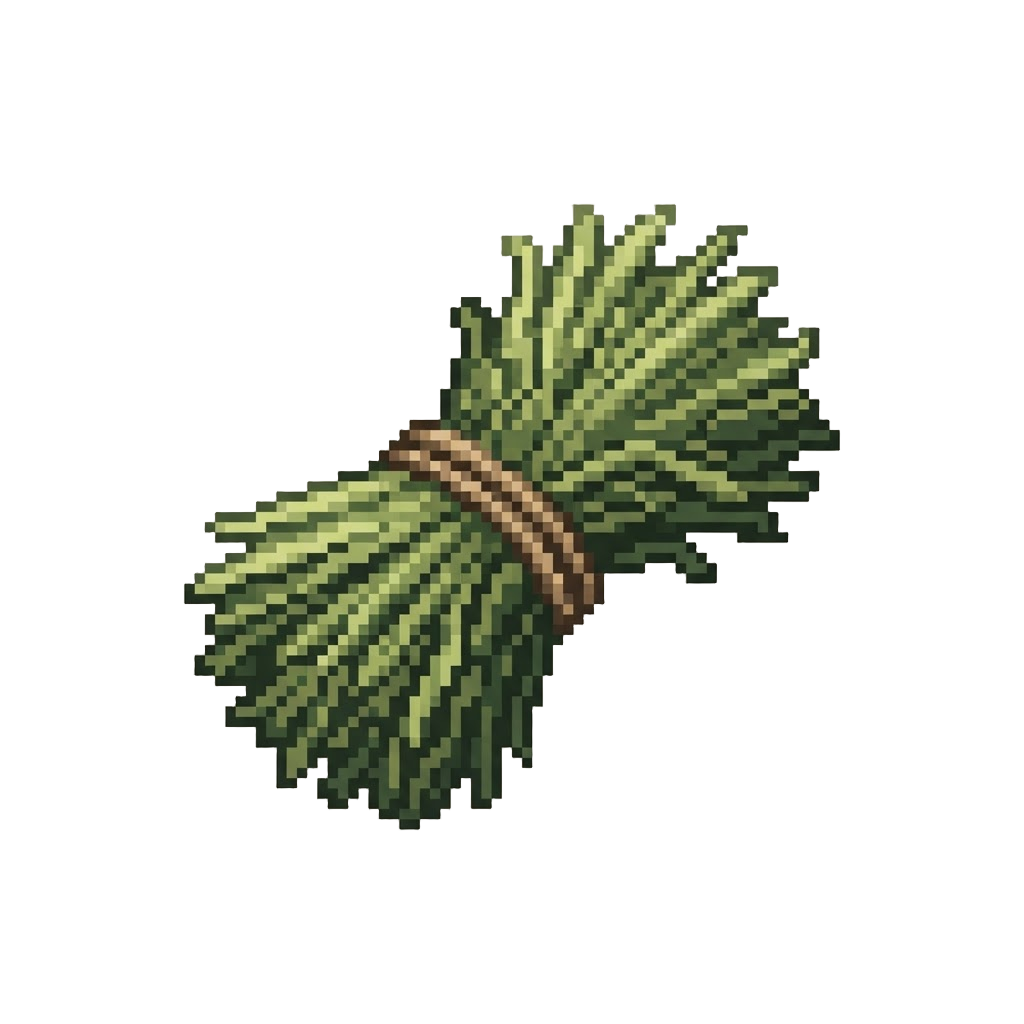 A Bundle of Fragrant Green Hay