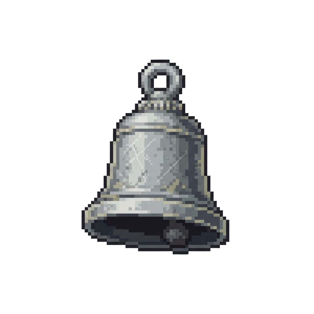 A Vintage Silver Farm Bell