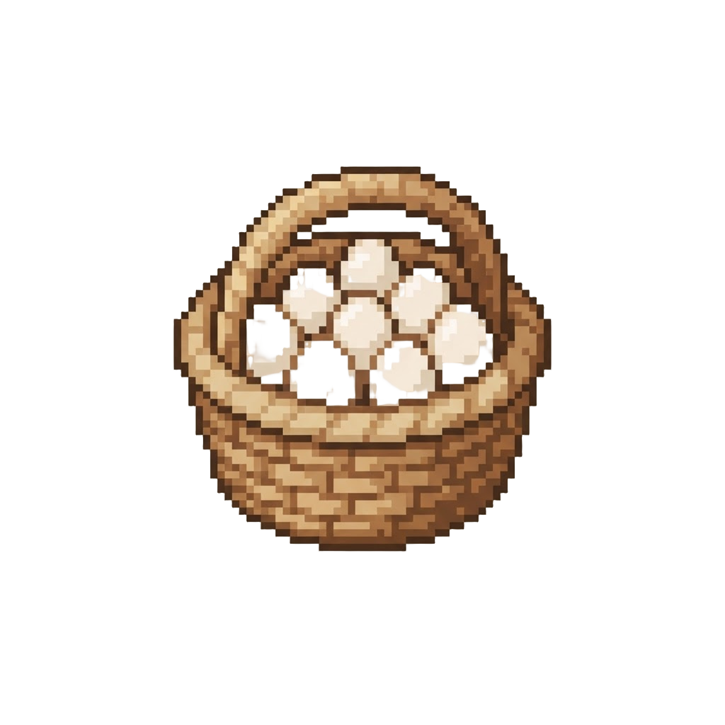 A Basket of Fresh Eggs