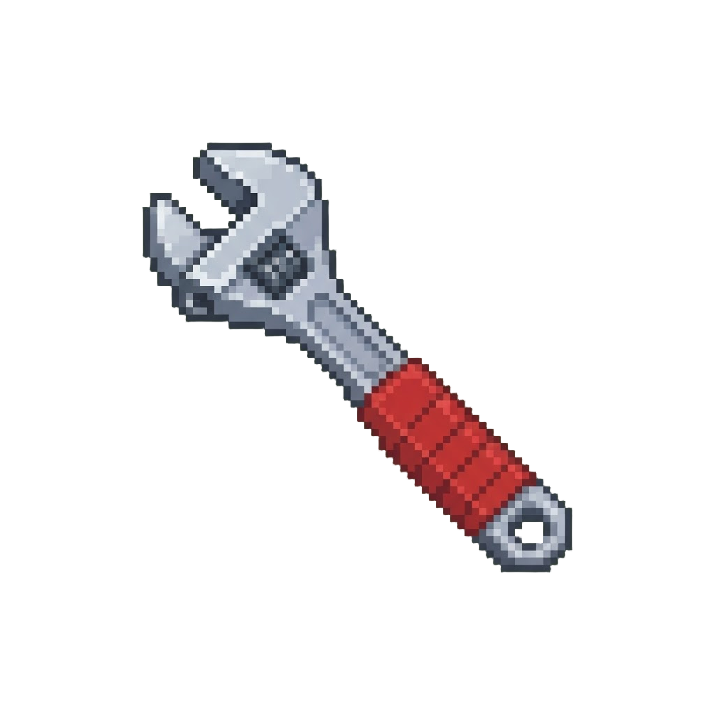 A Sparkling Polished Tractor Wrench