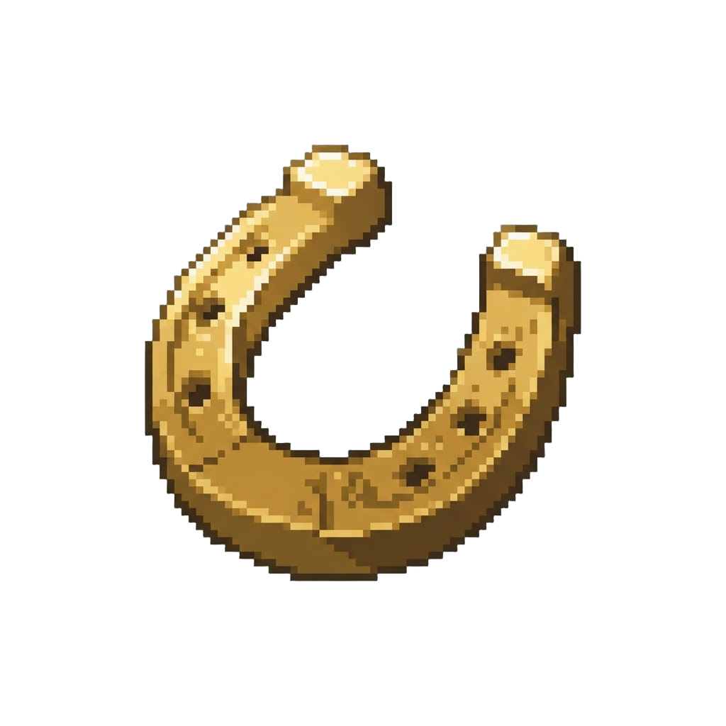 A Polished Brass Horseshoe