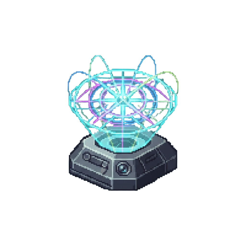 A Glowing Neon Holographic Laser Show Spanning the Arena