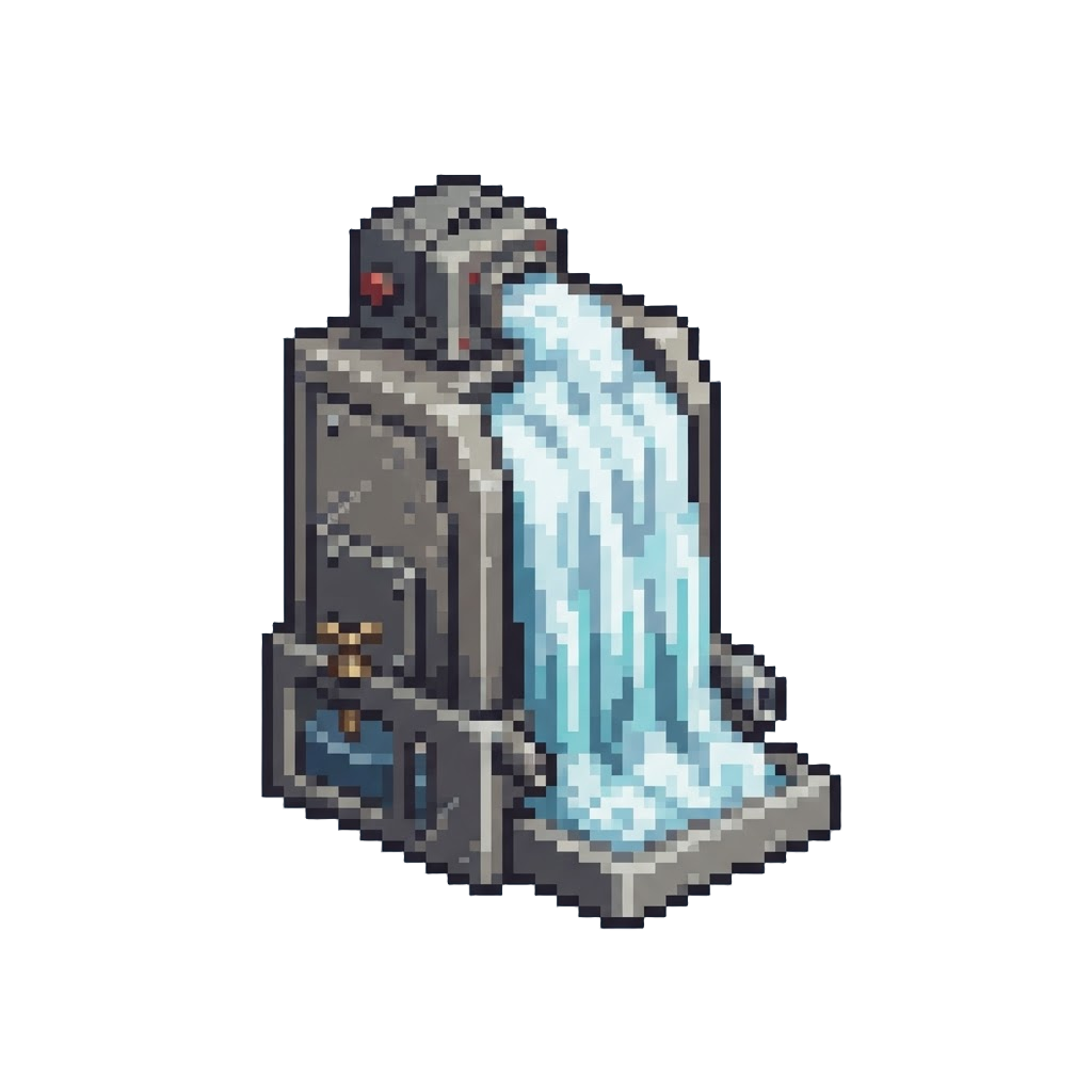 A Dramatic Smoke-machine Waterfall Behind the Stage
