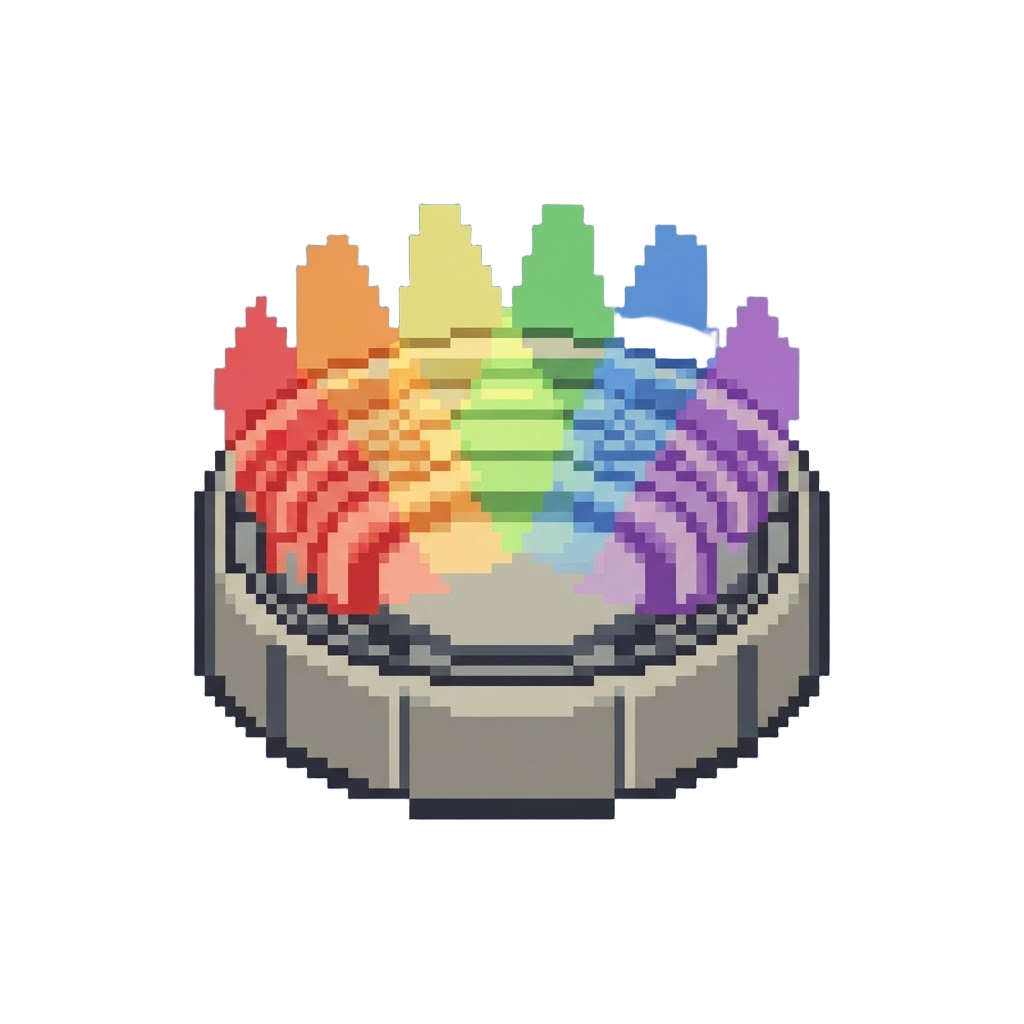 A Rainbow Spot-light Show Bathing the Whole Stadium