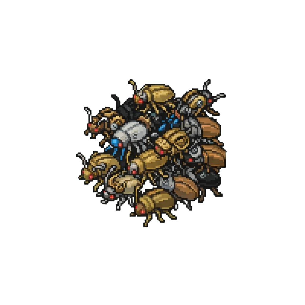 A Chattering Horde of Tiny Mechanical Clockwork Beetles