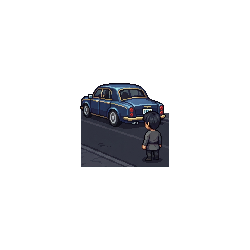 A Victim Watching a Wealthy Criminal Drive Away Unpunished