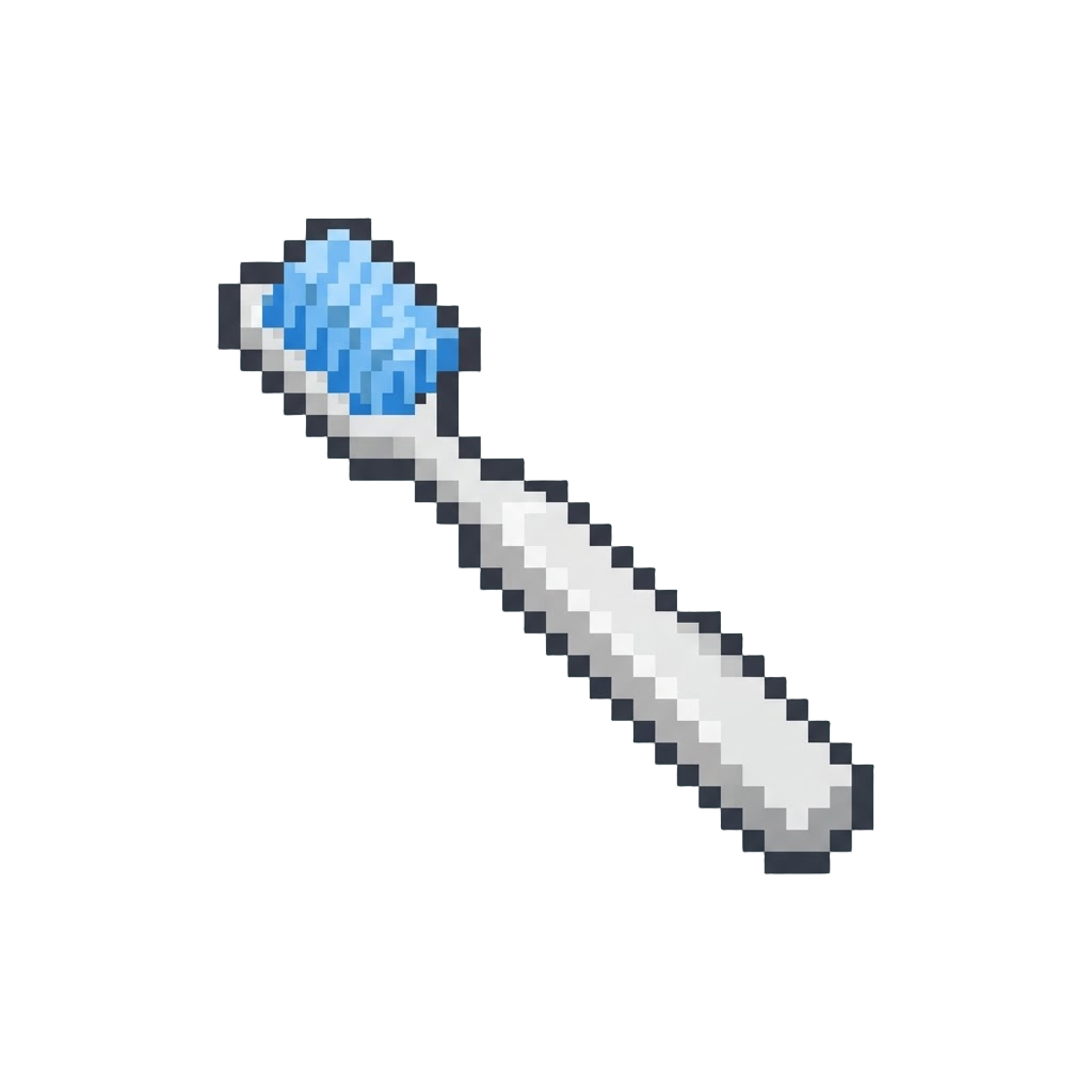 A Plain White Toothbrush