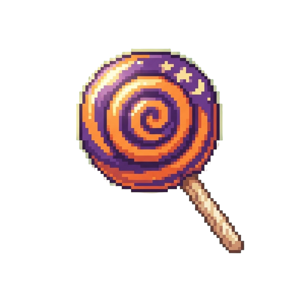A Giant Glowing Halloween Lollipop