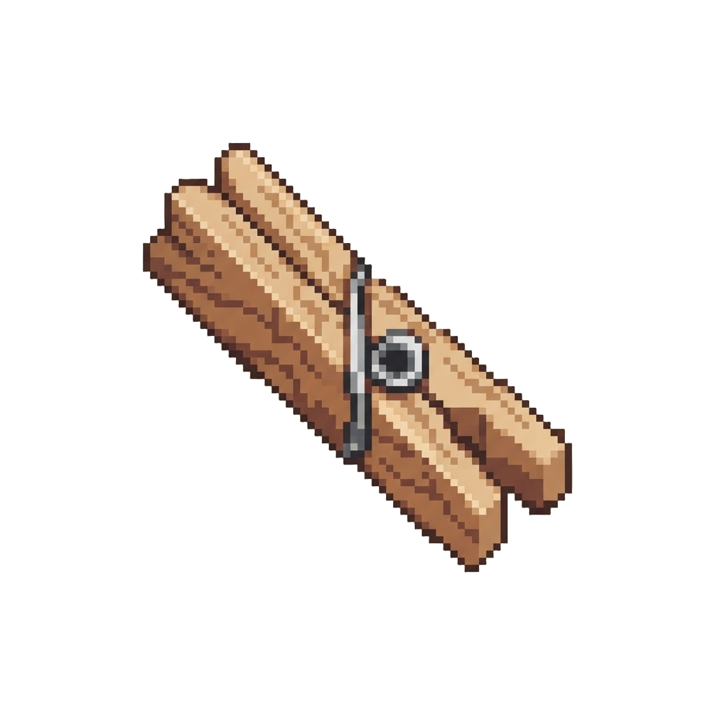 A Plain Wooden Clothespin