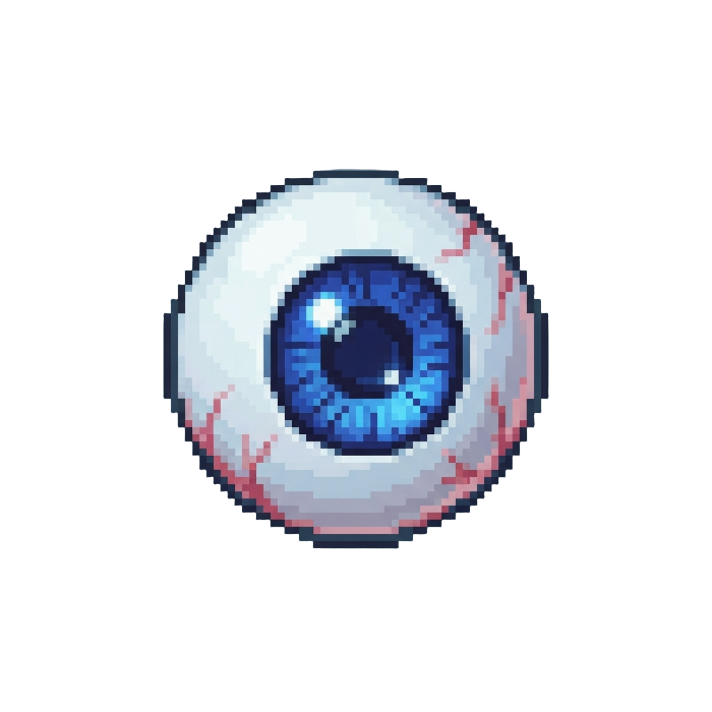 A Fake Glowing Plastic Eyeball