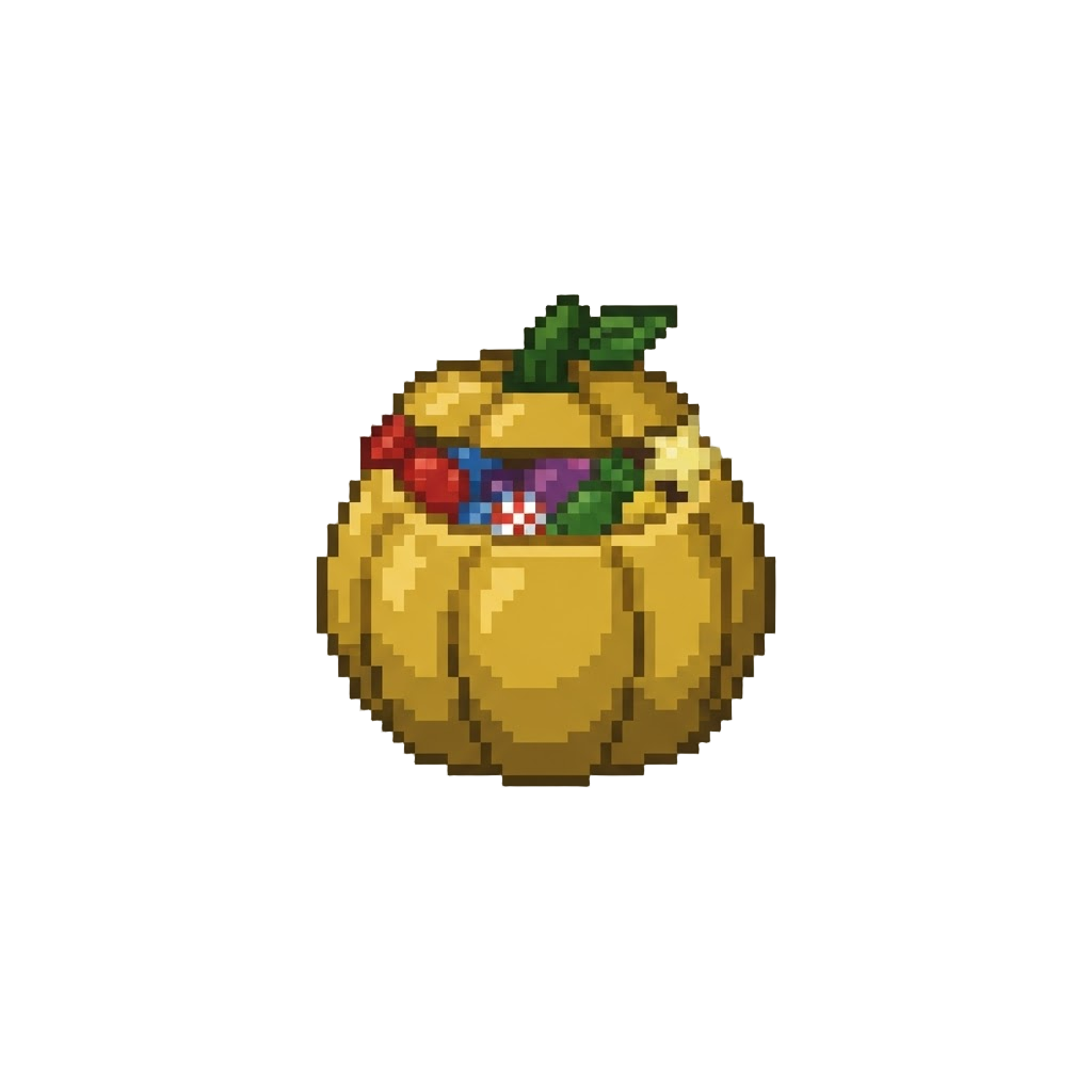 A Golden Candy Pumpkin Filled with Treats