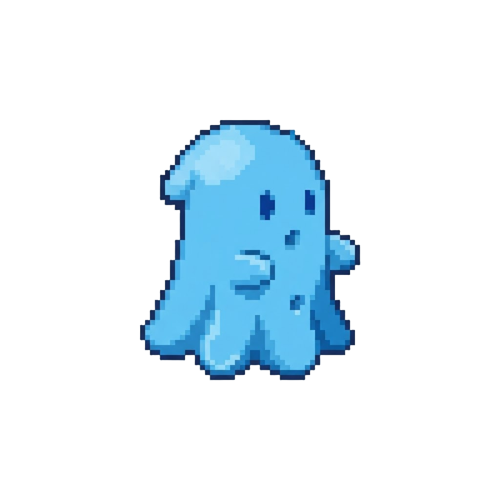 A Tiny Plastic Ghost Figure That Squeaks