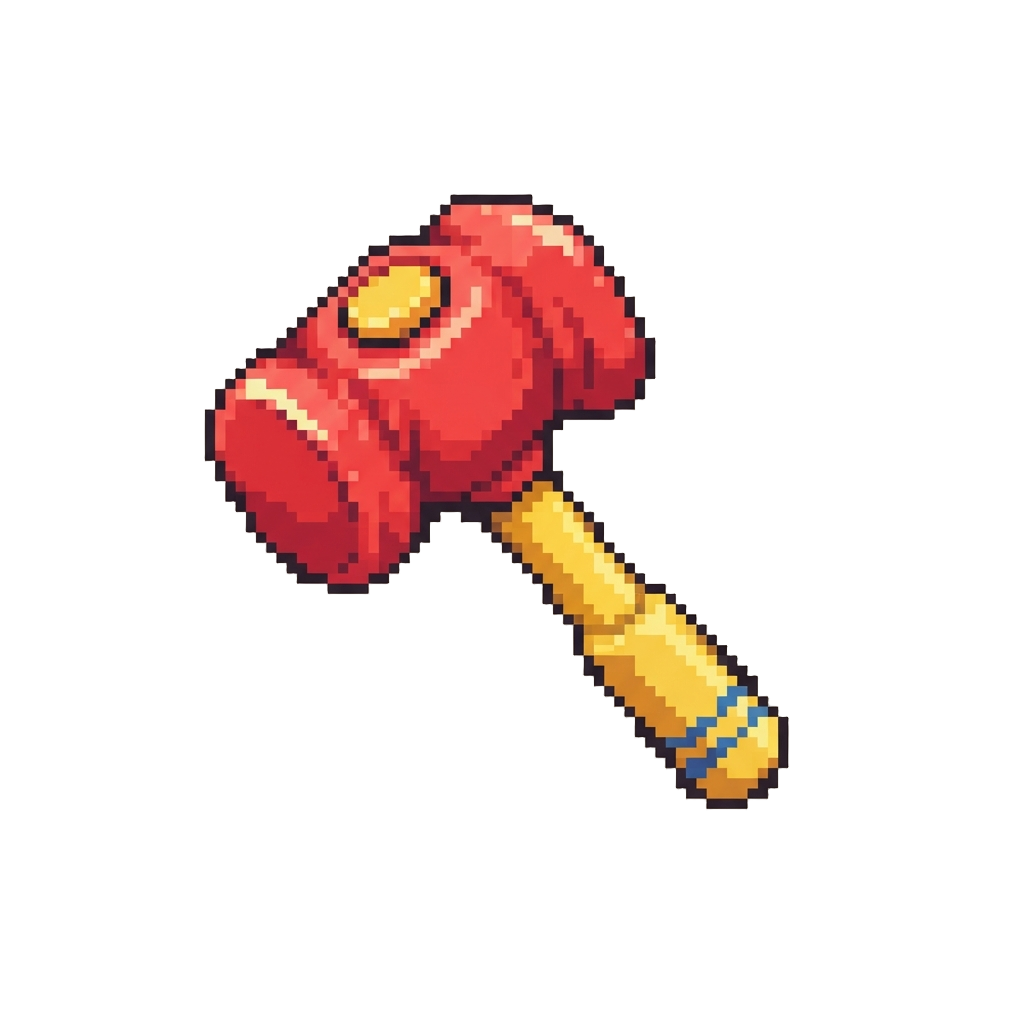 A Floppy Squeaky Toy Hammer