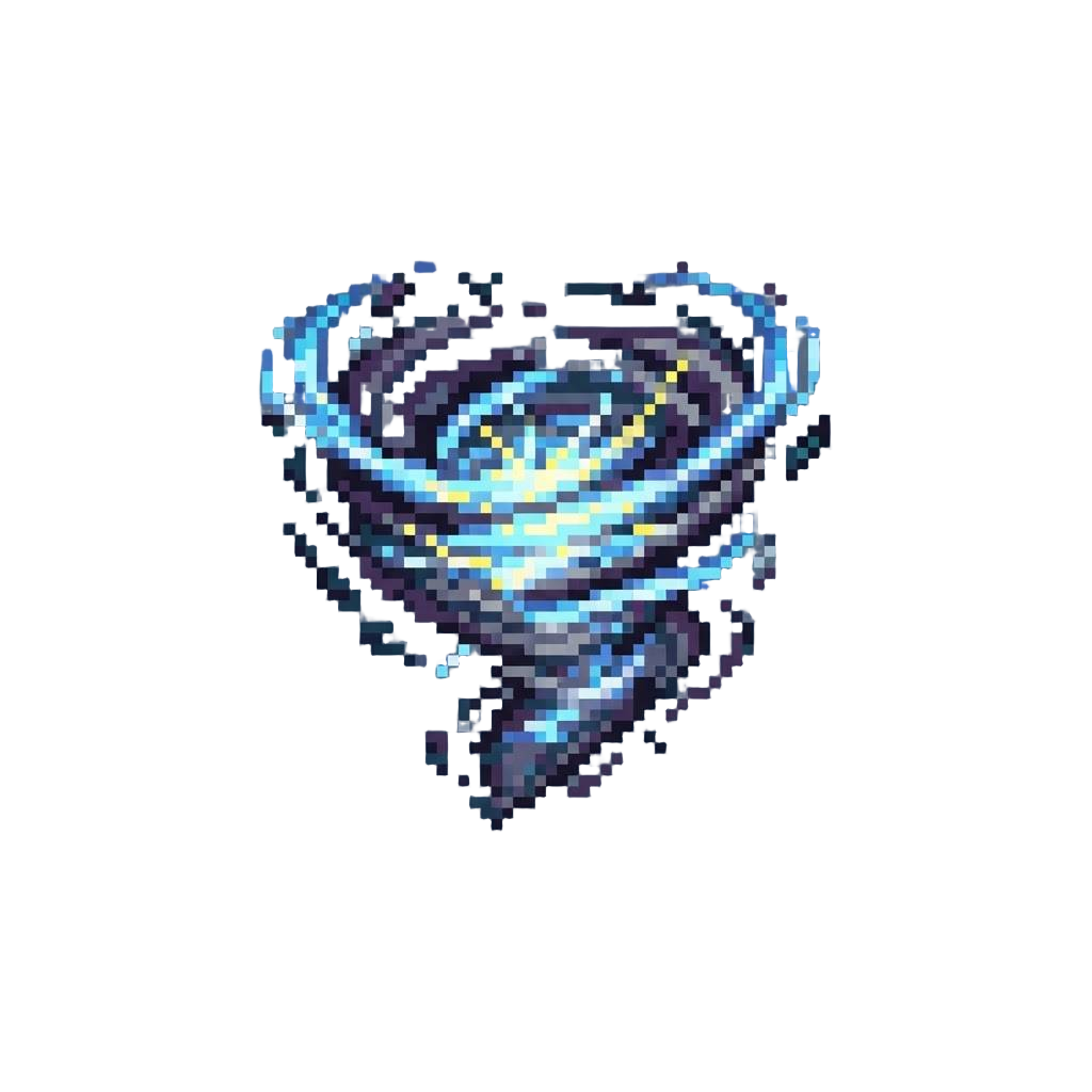 A Spinning Tempest of Electric Sparks and Whipping Ionized Dust